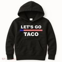 Let's Go Taco Funny Trump Always Chickens Out Kids Hoodie thumb 0