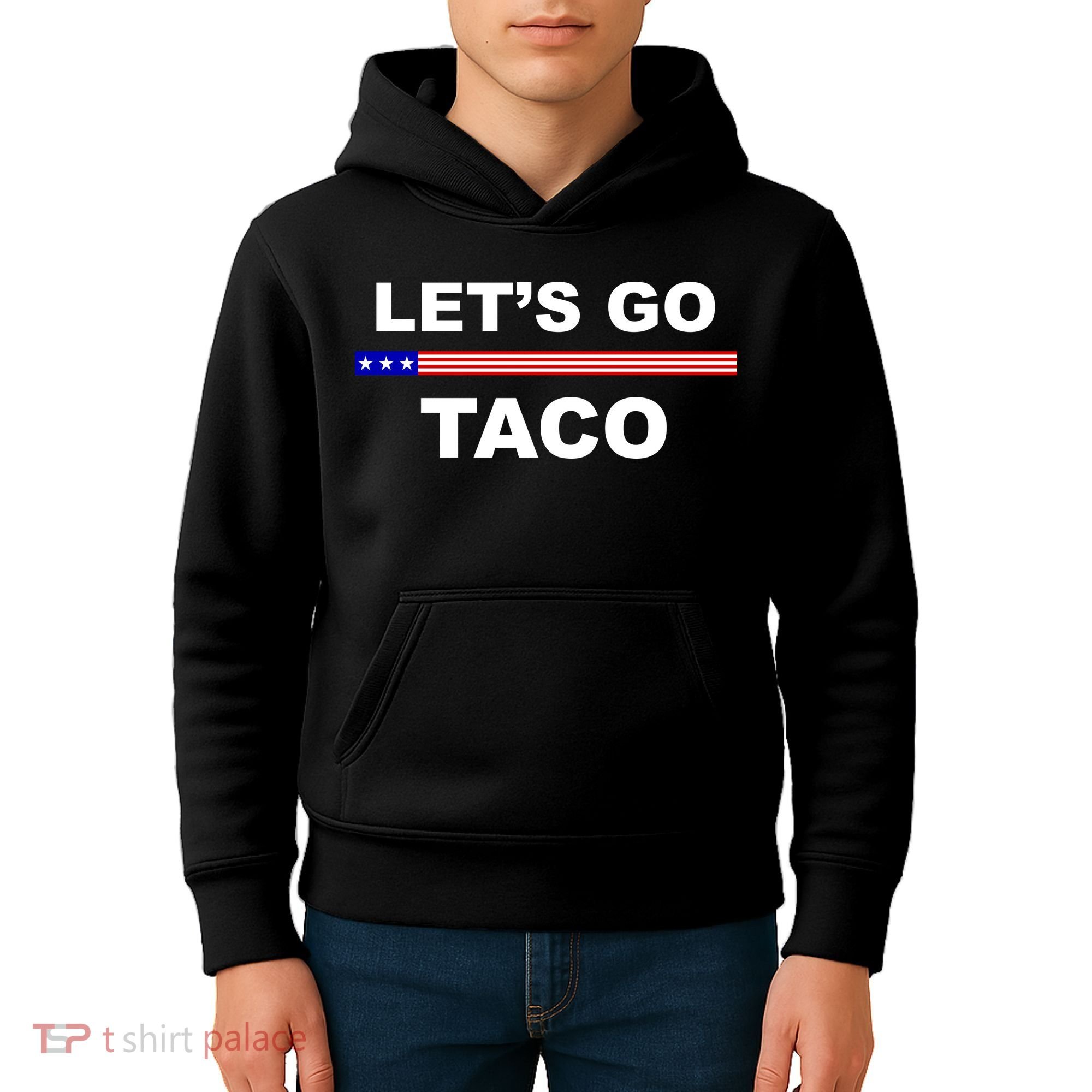 Let's Go Taco Funny Trump Always Chickens Out Kids Hoodie