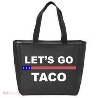 Let's Go Taco Funny Trump Always Chickens Out Tote Bag thumb 0