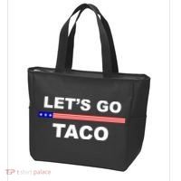 Let's Go Taco Funny Trump Always Chickens Out Tote Bag thumb 3