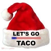 Let's Go Taco Funny Trump Always Chickens Out Santa Hat thumb 0