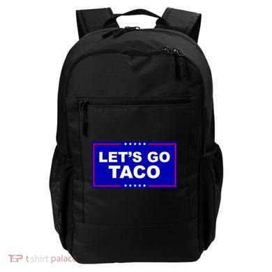 Let's Go Taco Trump Distressed Backpack