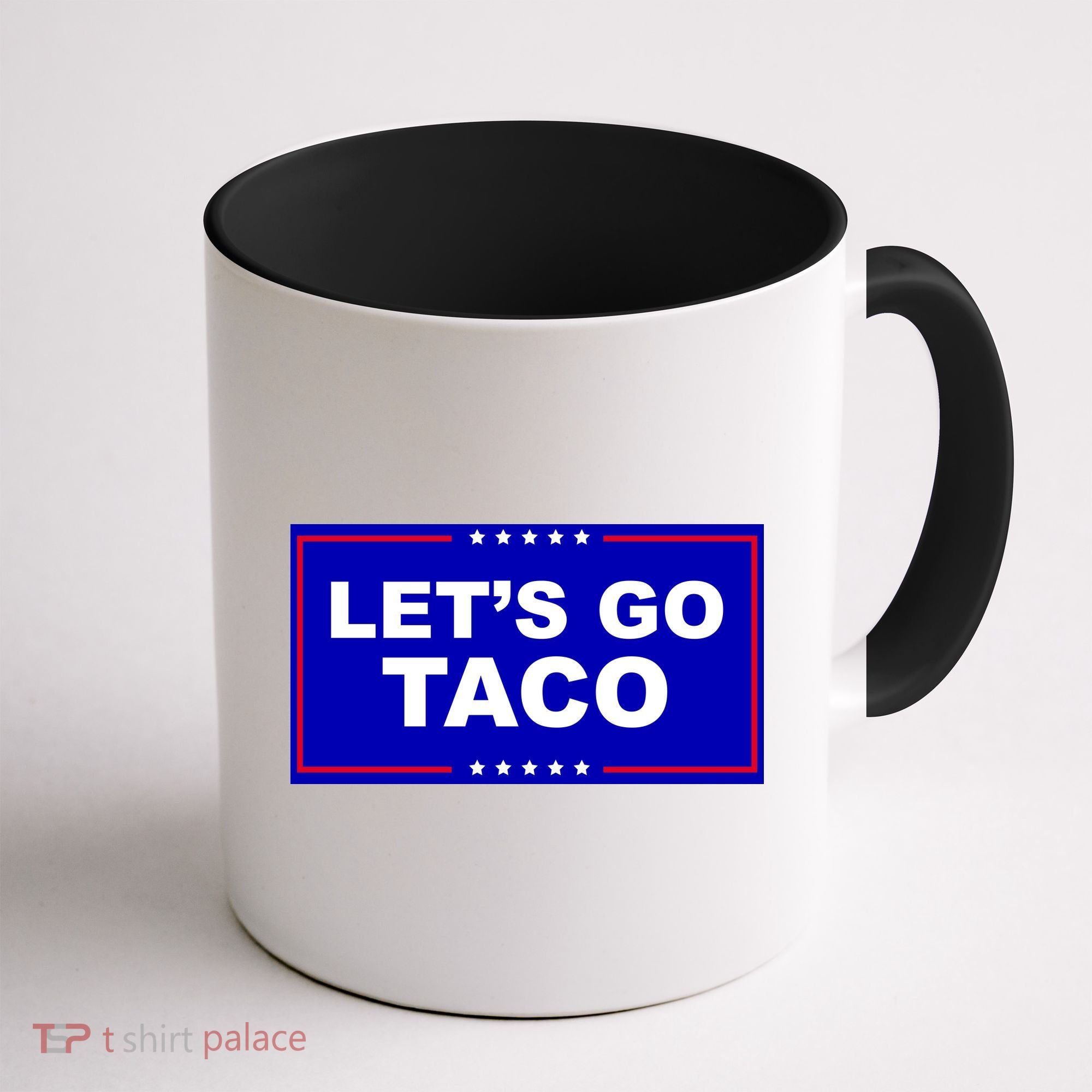 Let's Go Taco Trump Distressed Coffee Mug