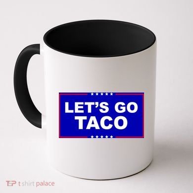Let's Go Taco Trump Distressed Coffee Mug