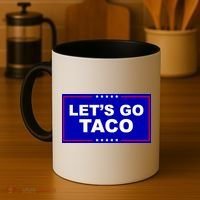 Let's Go Taco Trump Distressed Coffee Mug thumb 4