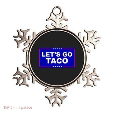 Let's Go Taco Trump Distressed Ornament