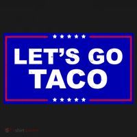 Let's Go Taco Trump Distressed Ornament thumb 1