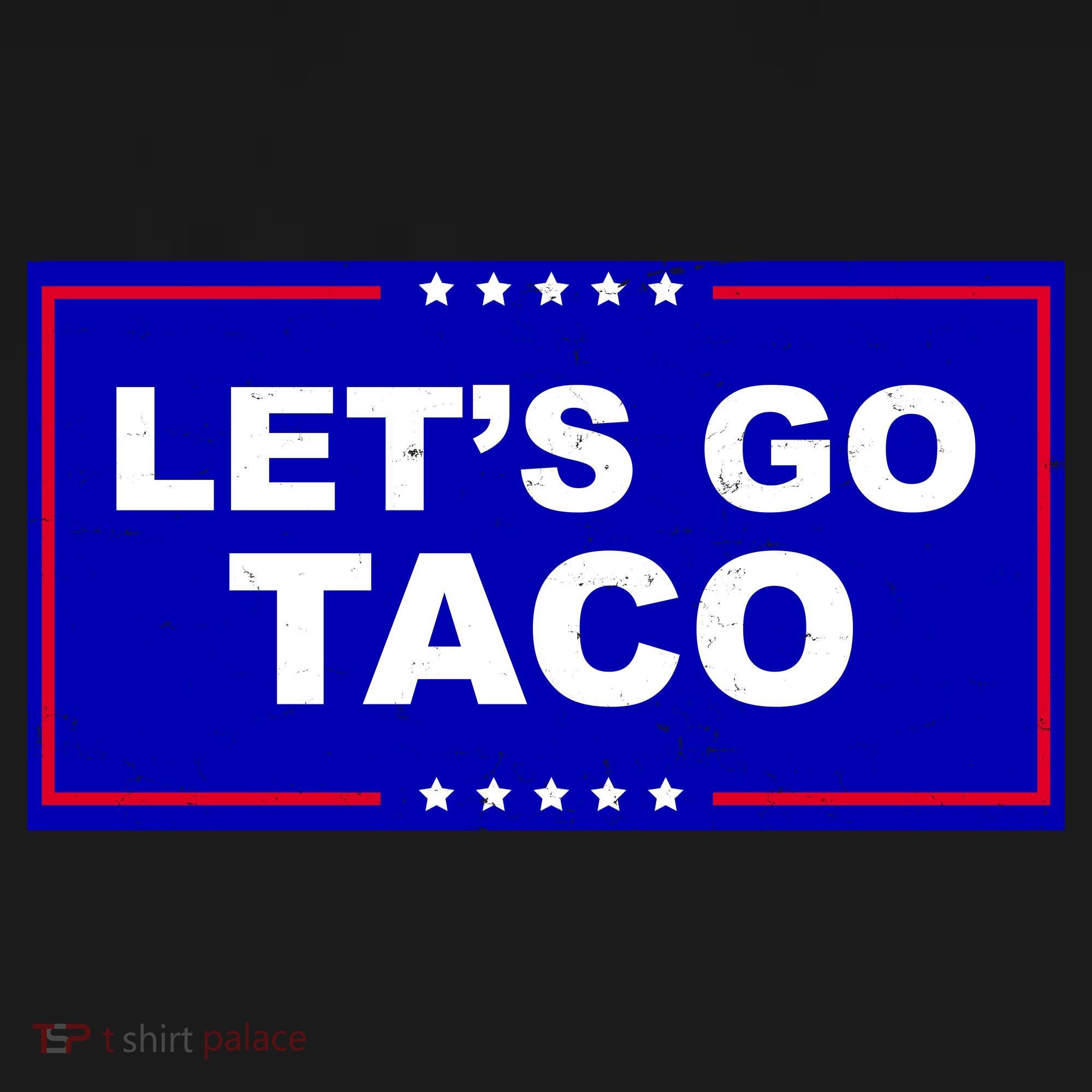 Let's Go Taco Trump Distressed Ornament