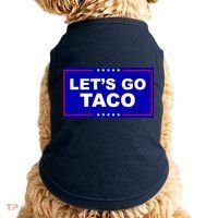 Let's Go Taco Trump Distressed Doggie Tank thumb 0