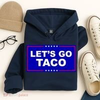 Let's Go Taco Trump Distressed Hoodie thumb 4