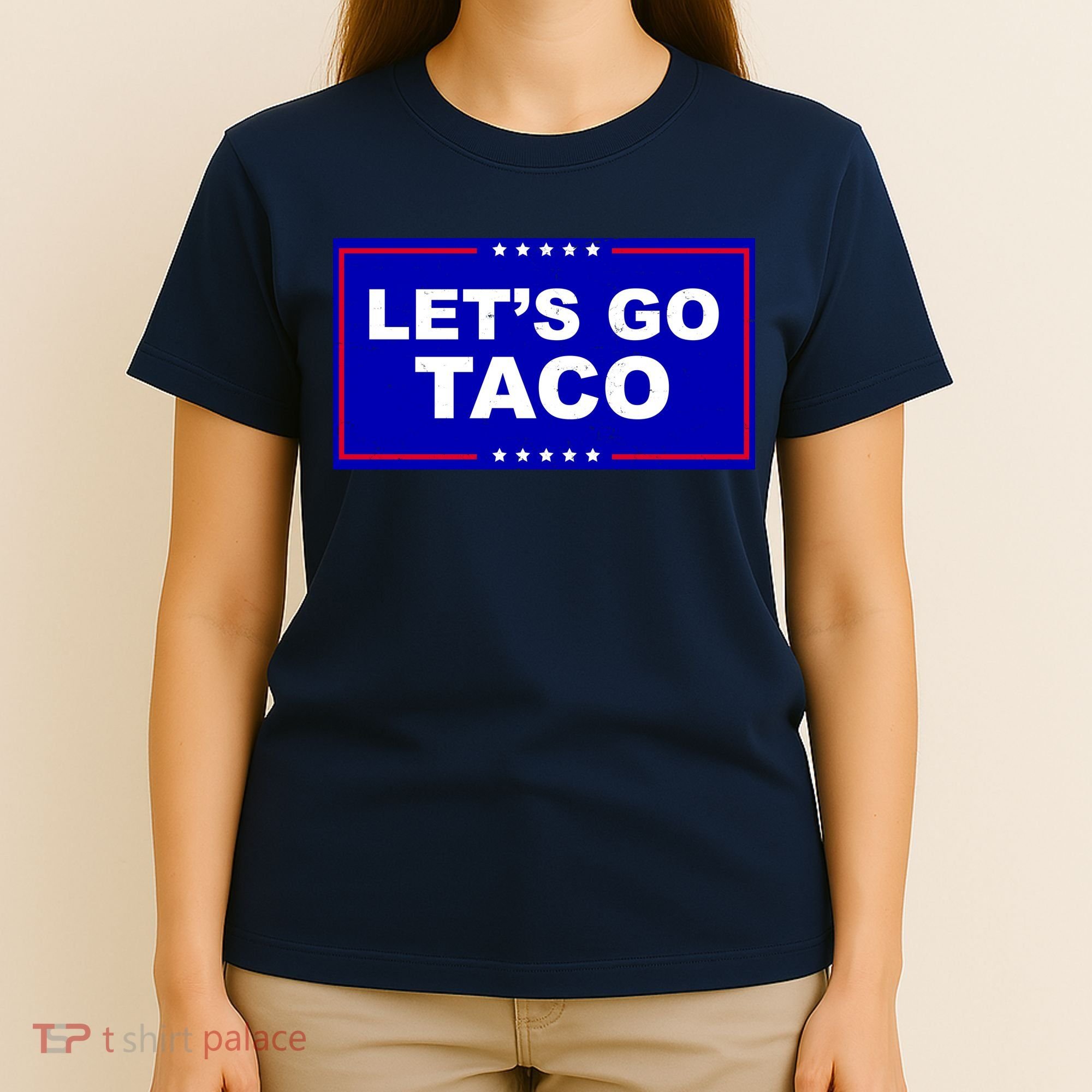 Let's Go Taco Trump Distressed T-Shirt