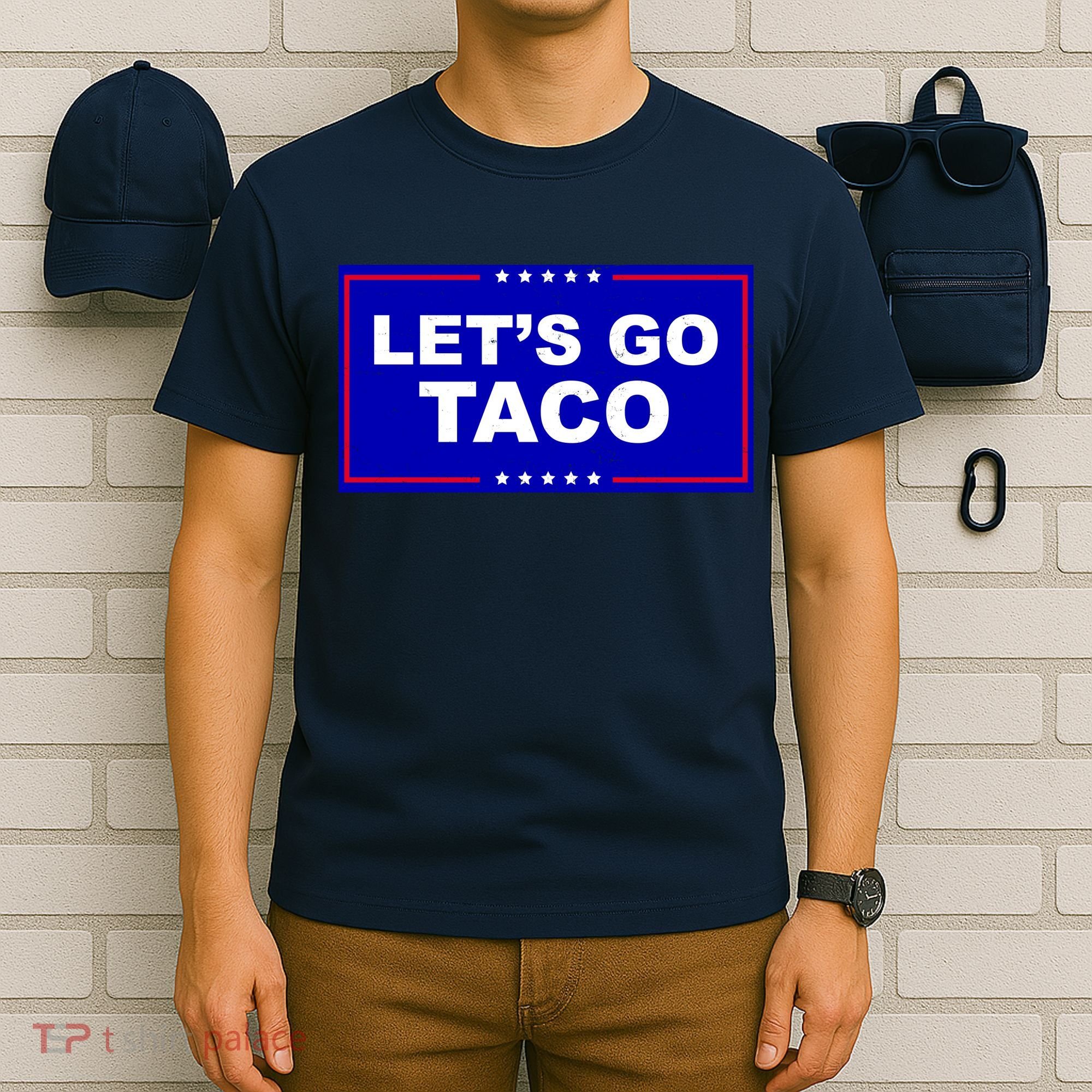 Let's Go Taco Trump Distressed T-Shirt