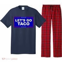 Let's Go Taco Trump Distressed Pajama Set thumb 0