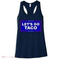 Let's Go Taco Trump Distressed Women's Tank Top thumb 0