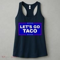 Let's Go Taco Trump Distressed Women's Tank Top thumb 3