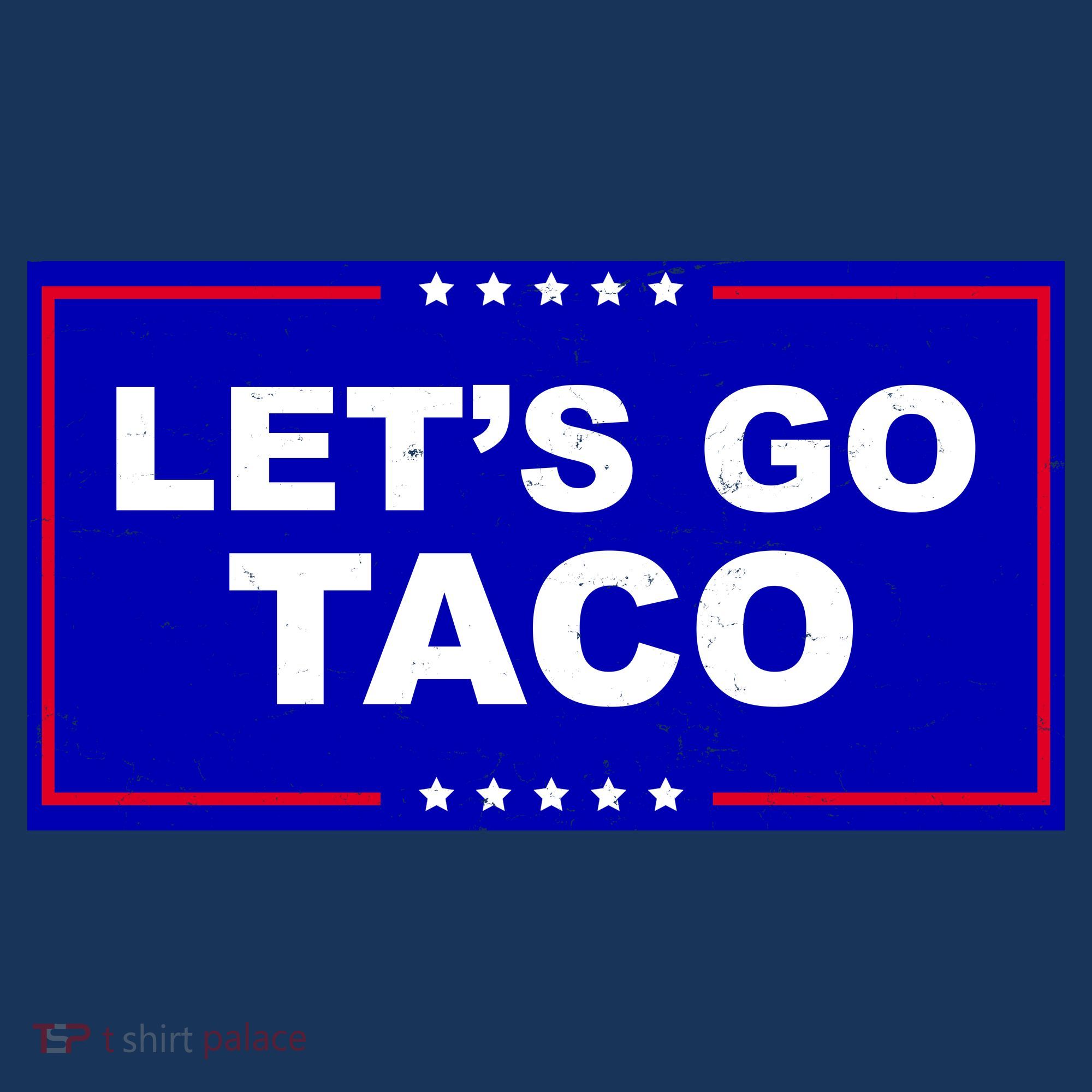 Let's Go Taco Trump Distressed Women's Tank Top