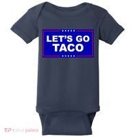 Let's Go Taco Trump Distressed Baby Bodysuit thumb 0