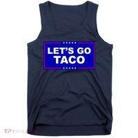 Let's Go Taco Trump Distressed Tank Top thumb 0