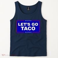 Let's Go Taco Trump Distressed Tank Top thumb 2