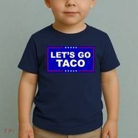 Let's Go Taco Trump Distressed Toddler T-Shirt thumb 2
