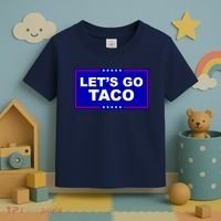 Let's Go Taco Trump Distressed Toddler T-Shirt thumb 3