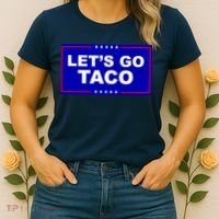 Let's Go Taco Trump Distressed Women's T-Shirt thumb 2