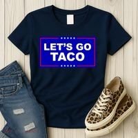 Let's Go Taco Trump Distressed Women's T-Shirt thumb 3