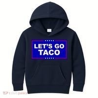 Let's Go Taco Trump Distressed Kids Hoodie thumb 0