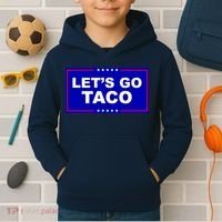 Let's Go Taco Trump Distressed Kids Hoodie thumb 2