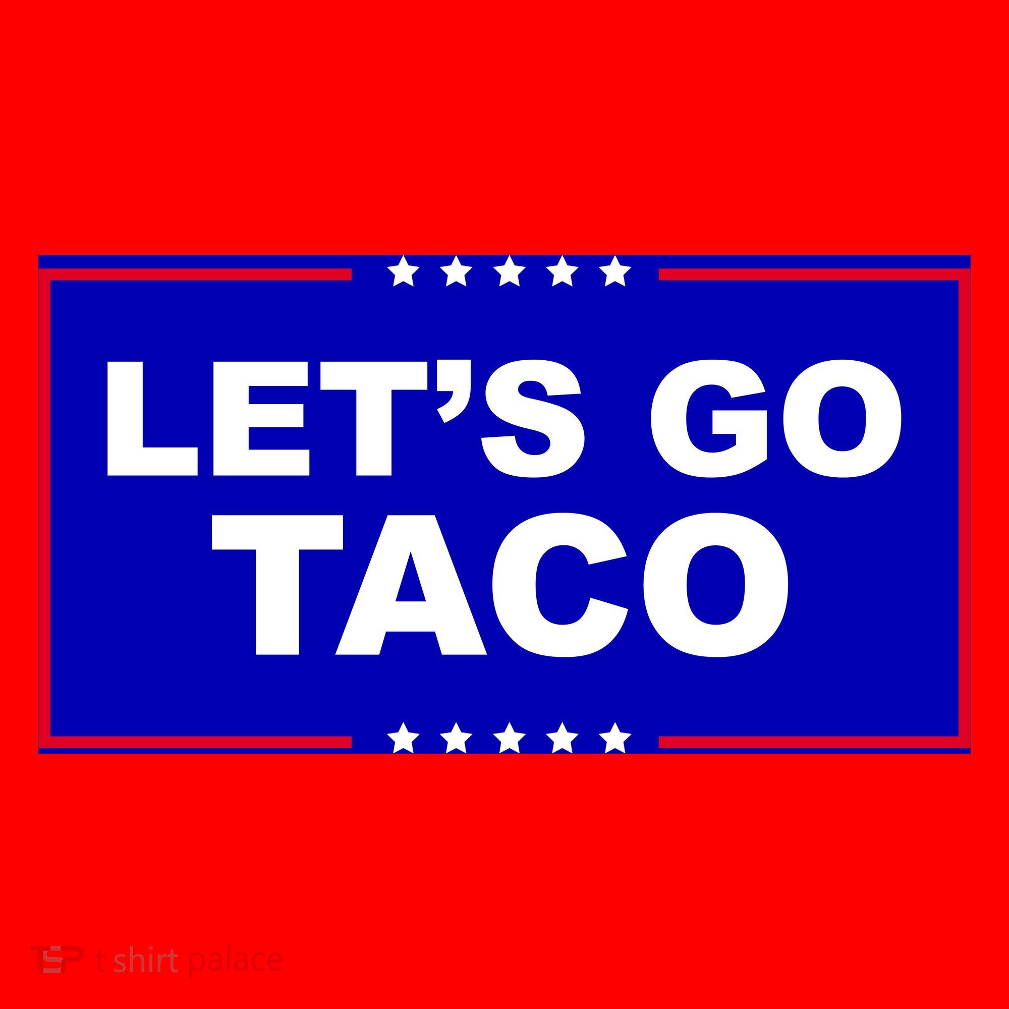 Let's Go Taco Trump Distressed Santa Hat
