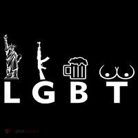 LGTB Lady Liberty Guns Beer Tits Funny T-Shirt thumb 7