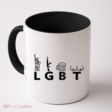 LGTB Lady Liberty Guns Beer Tits Funny Coffee Mug
