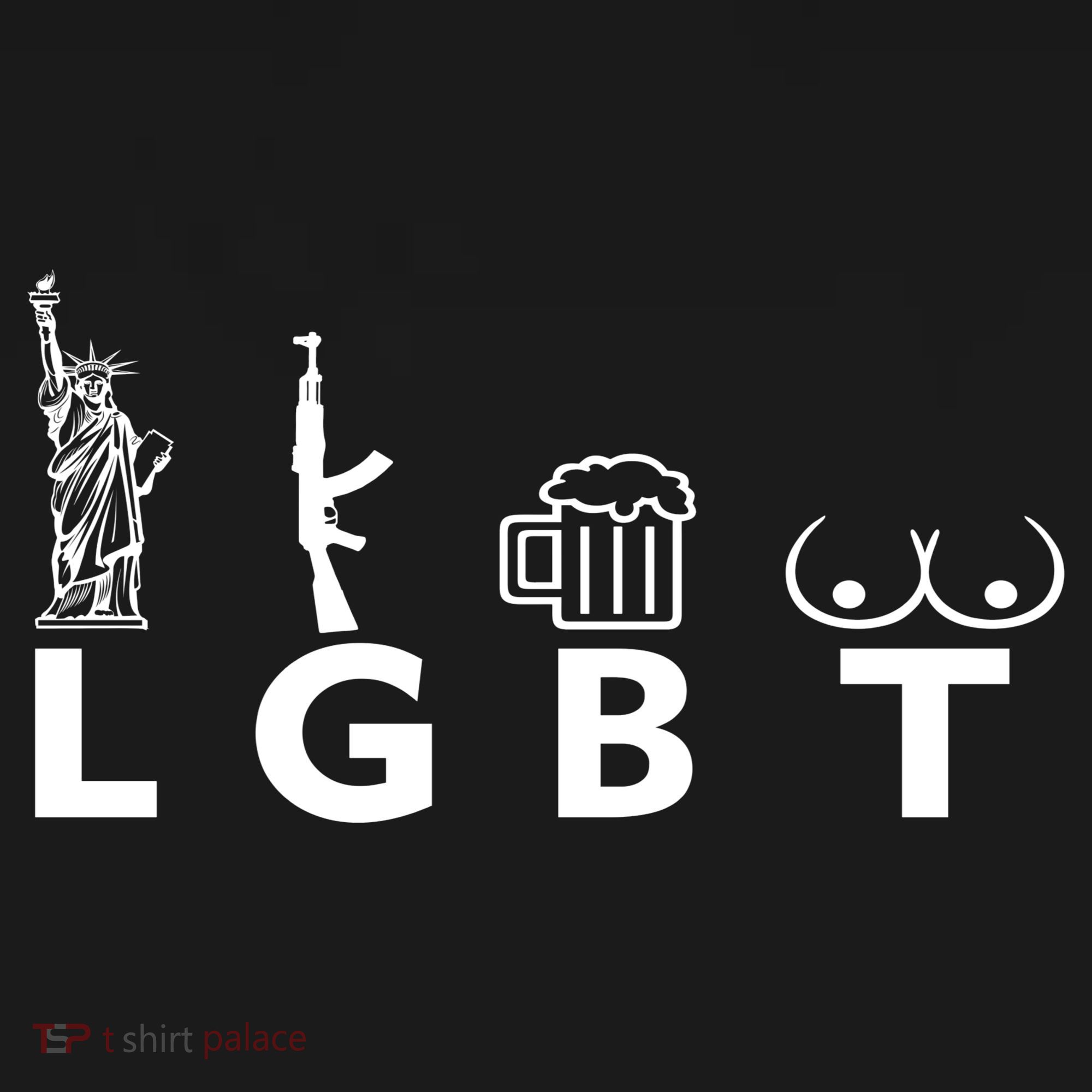 LGTB Lady Liberty Guns Beer Tits Funny Women's Hoodie