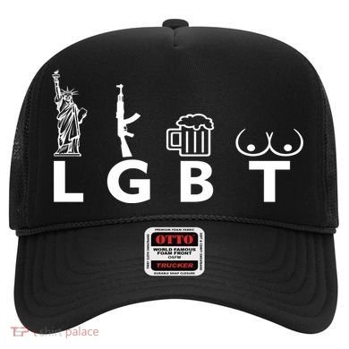LGTB Lady Liberty Guns Beer Tits Funny Hat