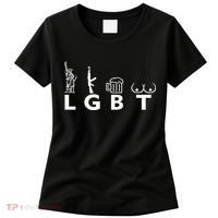 LGTB Lady Liberty Guns Beer Tits Funny Women's T-Shirt thumb 0