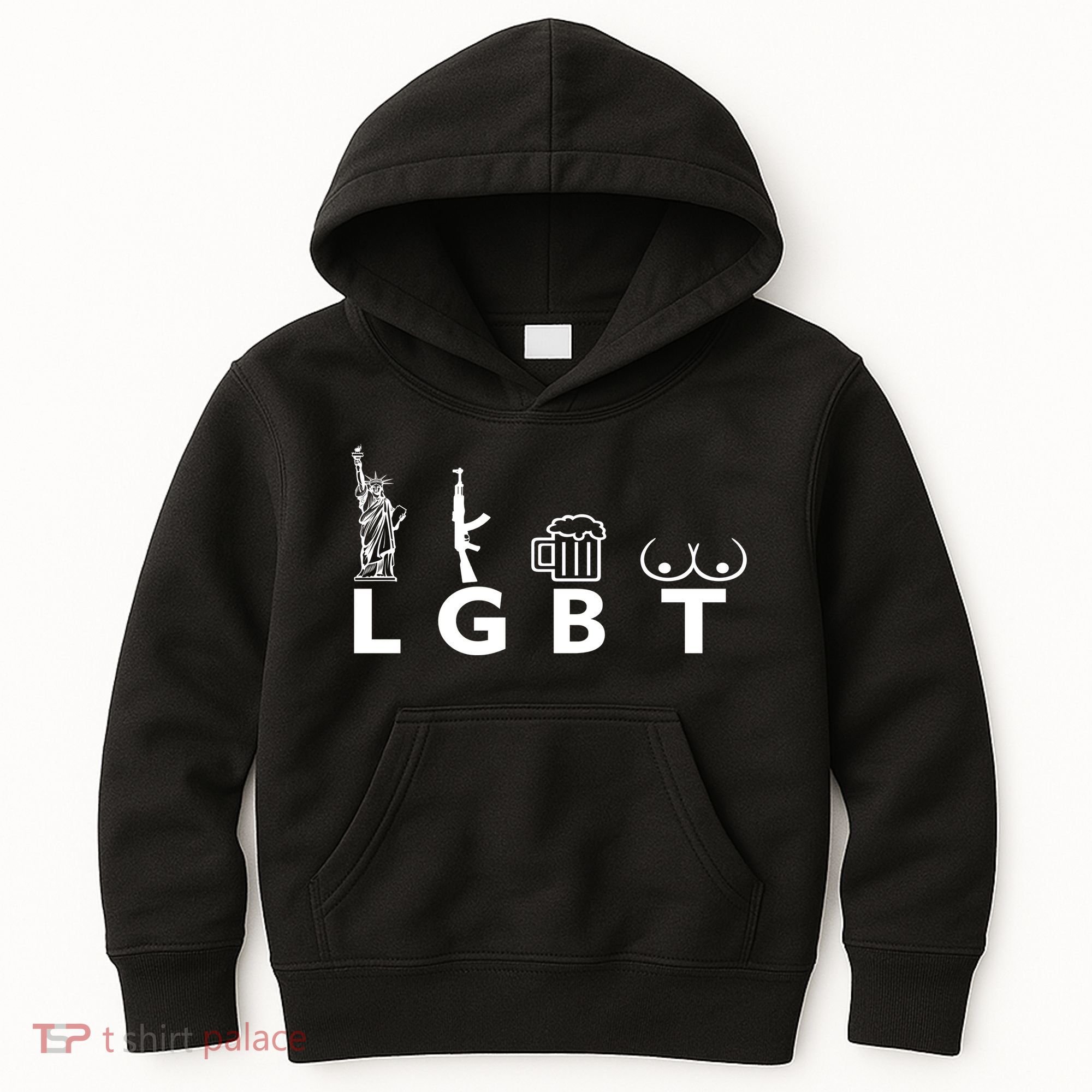 LGTB Lady Liberty Guns Beer Tits Funny Kids Hoodie