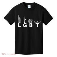 LGTB Lady Liberty Guns Beer Tits Funny Kids T-Shirt thumb 0