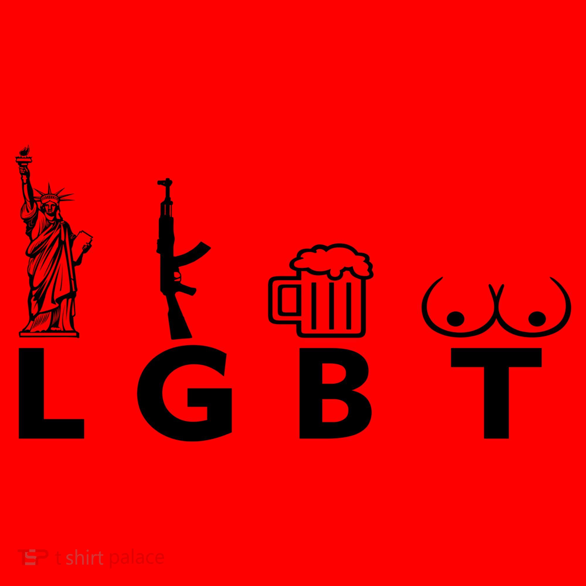LGTB Lady Liberty Guns Beer Tits Funny Santa Hat