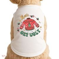 Lets Get Ugly Funny Christmas Doggie Tank thumb 0