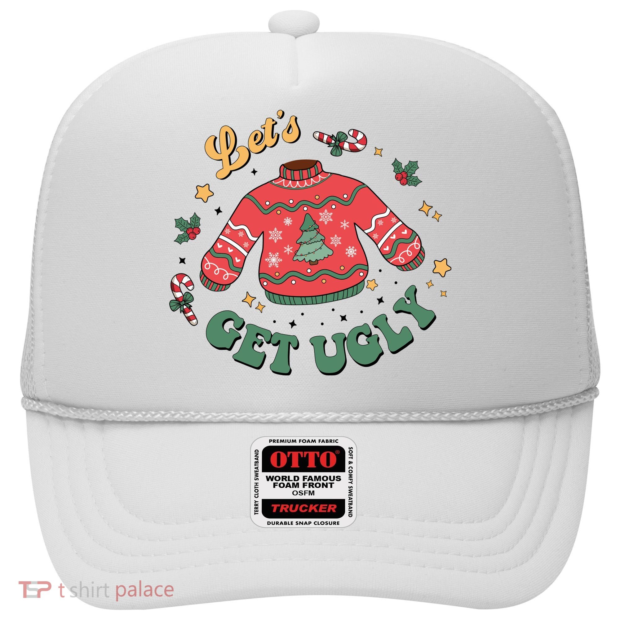 Lets Get Ugly Funny Christmas Hat