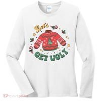 Lets Get Ugly Funny Christmas Women's Long Sleeve Shirt thumb 0