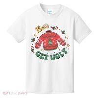 Lets Get Ugly Funny Christmas Kids T-Shirt thumb 0