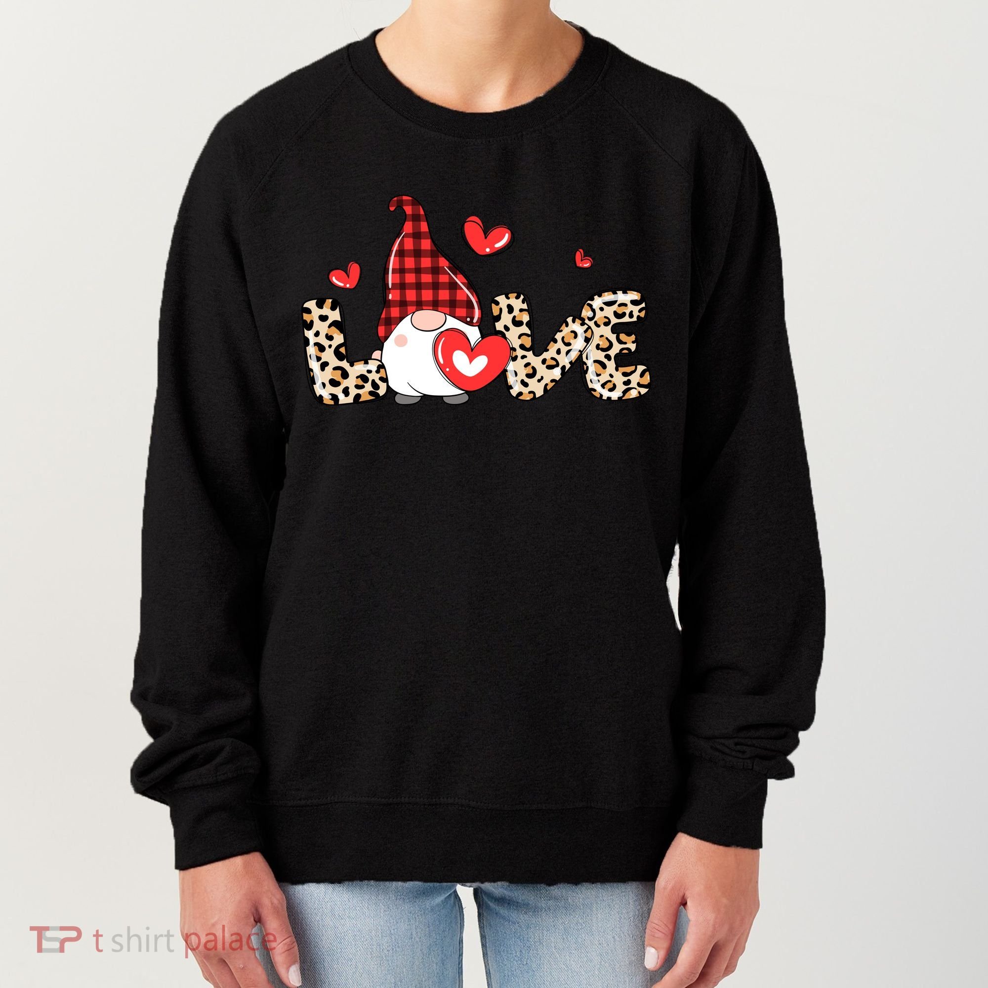 Love Gnome Valentines Day Women's Sweatshirt