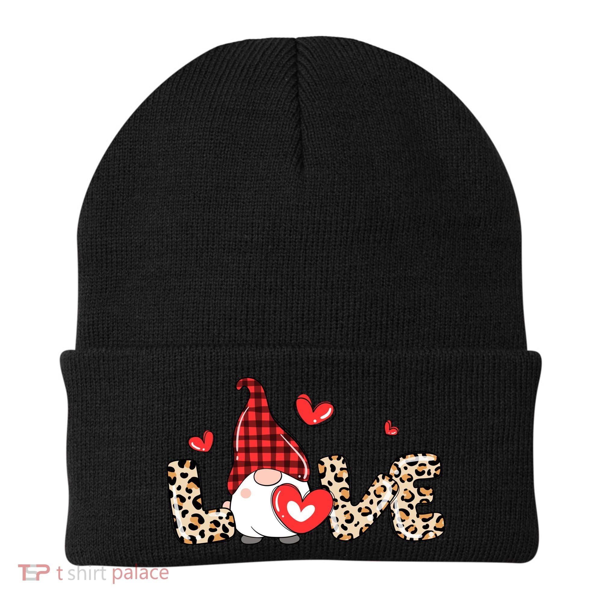Love Gnome Valentines Day Beanie