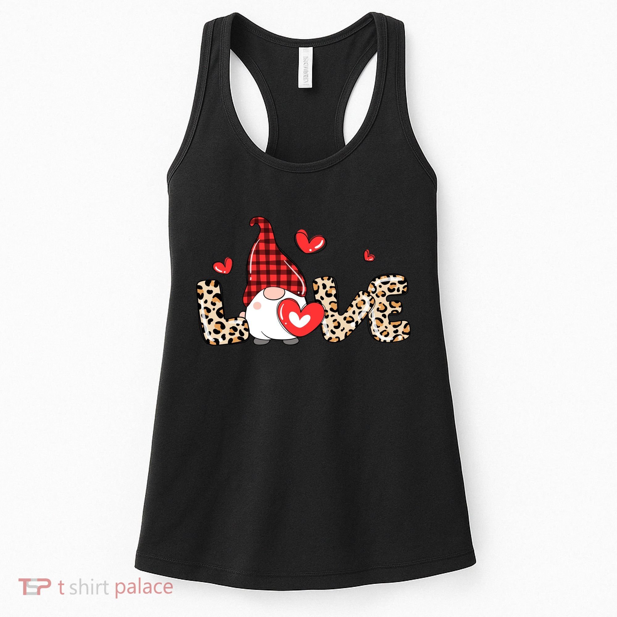Love Gnome Valentines Day Women's Tank Top