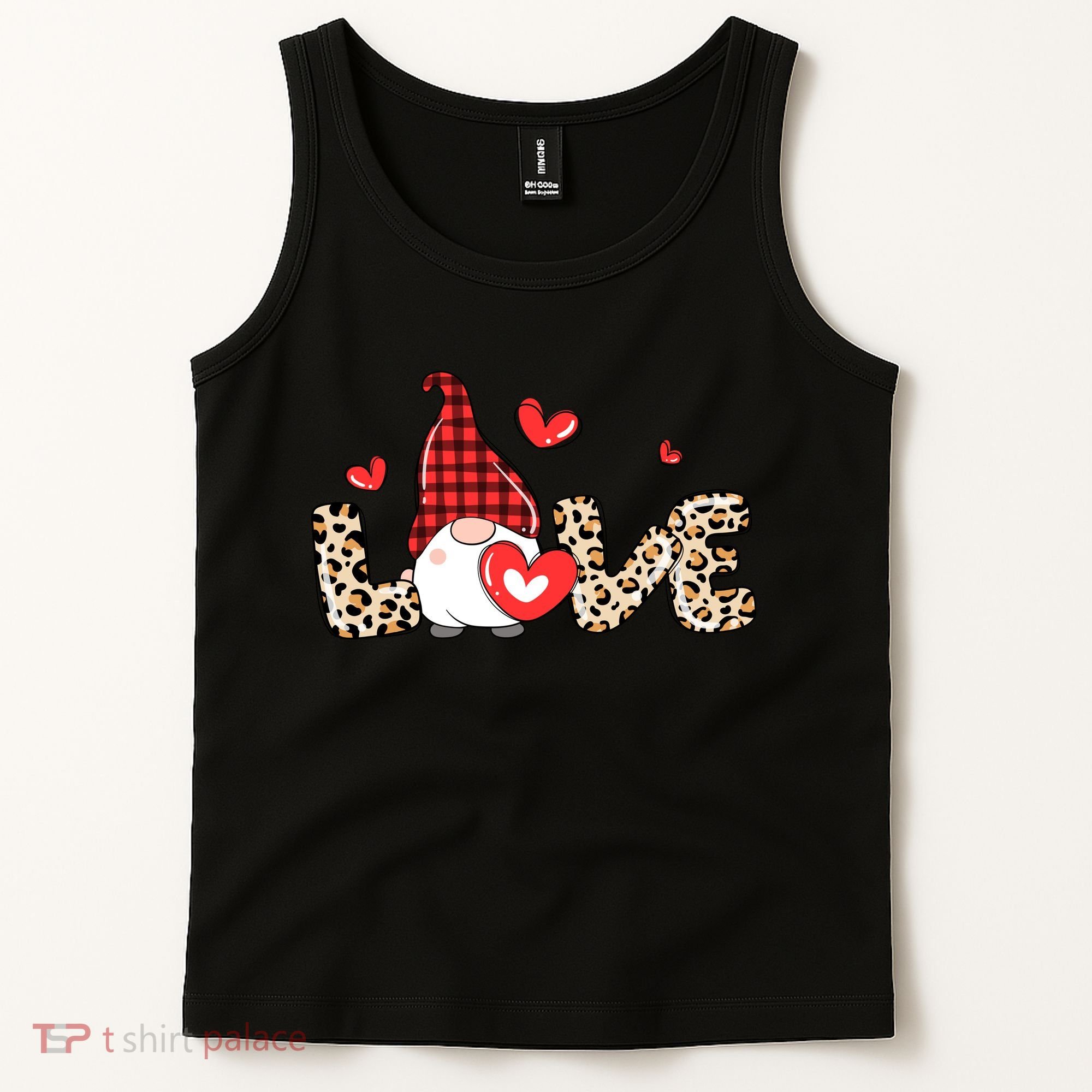 Love Gnome Valentines Day Tank Top