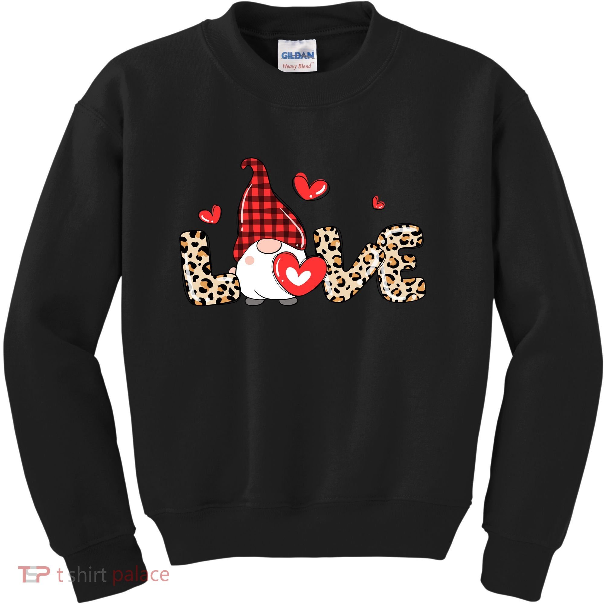 Love Gnome Valentines Day Kids Sweatshirt