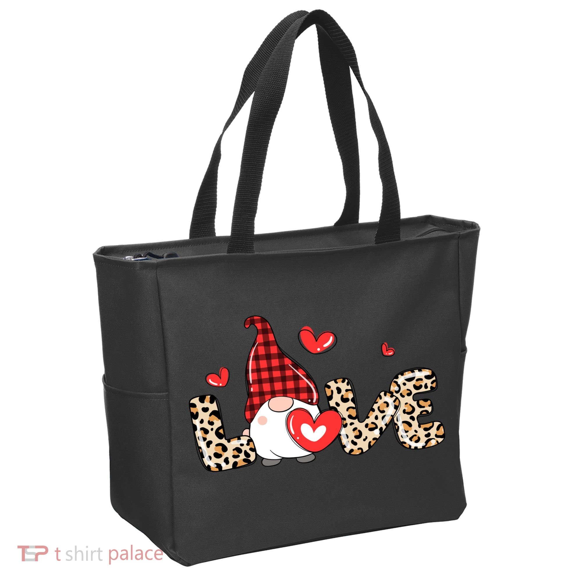 Love Gnome Valentines Day Tote Bag