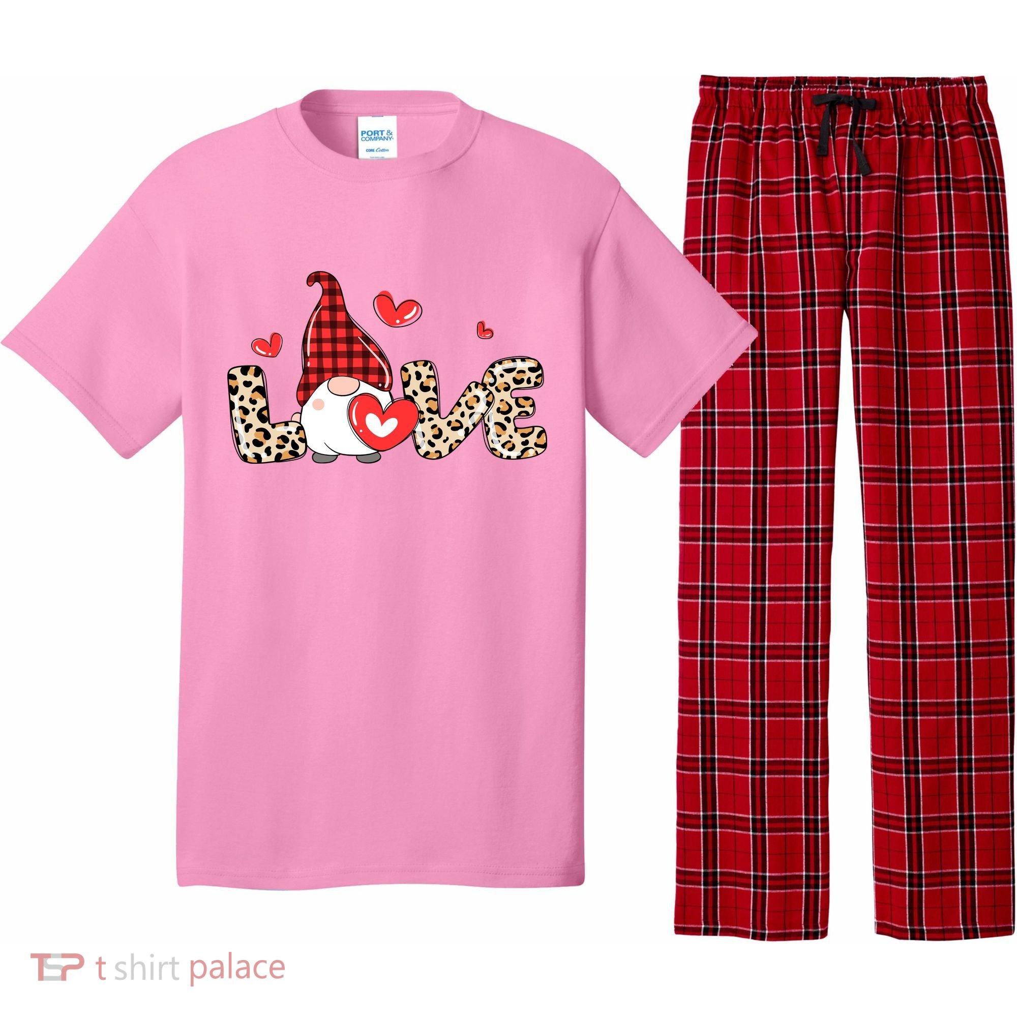 Love Gnome Valentines Day Pajama Set