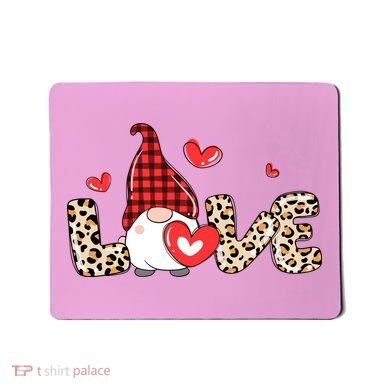 Love Gnome Valentines Day Mousepad